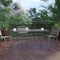 Flash Furniture Silver 55x31.5 Glass Patio Table - Umbrella Hole TLH-089-SV-GG - alternate 3